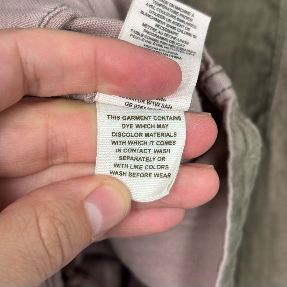 Free People Not Your Brother’s Military Style Jacket Size Small Olive Khaki Moss - Picture 13 of 16